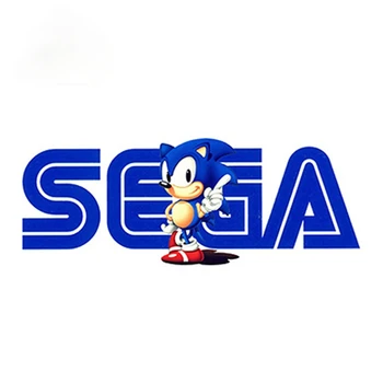 SEGA Sonic Derliaus Logotipo Lipdukas Asmenybės Automobilių Lipdukai Nulio-Įrodymas, Automobilių Reikmenys Bamperis Langą Kamieno Apdailos PVC13x5cm