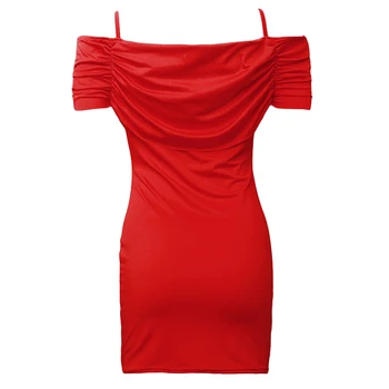 Seksualus Off Peties Smocked Bodycon Suknelė Moterims Stebėjimo Mini Raudonos Suknelės Trumpas Šalies Klubas Suknelė Vestidos Dropshipping