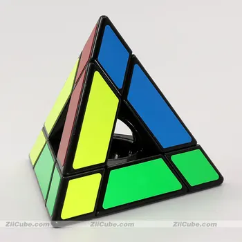 Sengso Piramidės Tuščiavidurio kubo Bokštas Speical Formos Magija Kubeliai Pyramorphix Stickerless Trikampis 4 Susiduria su Twist Black Magic Galvosūkiai