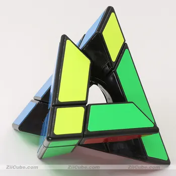 Sengso Piramidės Tuščiavidurio kubo Bokštas Speical Formos Magija Kubeliai Pyramorphix Stickerless Trikampis 4 Susiduria su Twist Black Magic Galvosūkiai