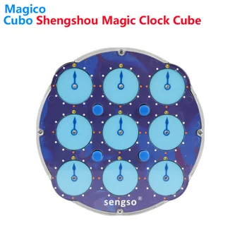 Shengshou Laikrodis Įspūdį Magnetinio Sengso Greitis Kubo Galvosūkį Profissional Magija Kubeliai Lipdukai Kūdikių Vaikams Streso Atsarginiais Suaugusiųjų Žaislai