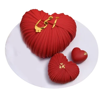 SHENHONG Silikono Torto Formos Čili Morkų Pyragai Kepimo Įrankiai Valentino Diena Širdies Formos Putėsius Formų Desertų Dekoravimo Dėklas