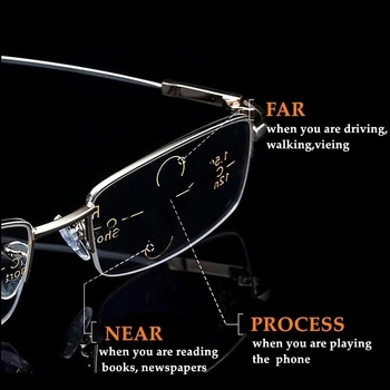Sightto Progresiniai Akiniai Su Multifocal Objektyvas Bifocal Skaityti Glasse Stabdžių Mėlyna Recepto Akiniai Iš Titano, Akinių Rėmeliai