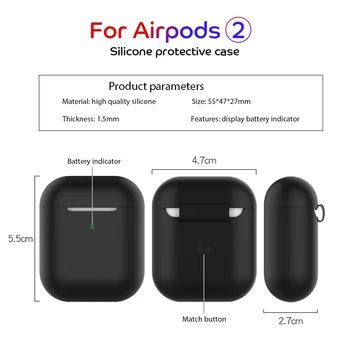Silikoninis Apsauginis Dangtelis Apple Airpods 2 Belaidžio 