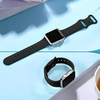Silikono Dirželis Apple Watch band 44mm 40mm 38mm 42mm 44 mm Gumos watchband smartwatch correa apyrankę iWatch 3 4 5 6 se juosta
