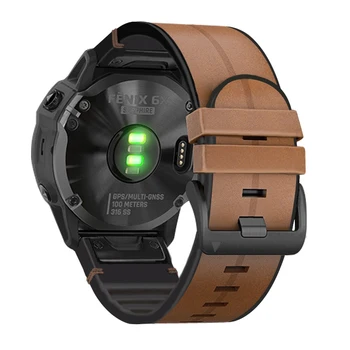 Silikono+Odos Juosta Watchband Dirželis Garmin Fenix 5 5X 6/6X Pro 3HR Smart Apyrankę 22 26mm Greitai Lengvai Tilptų Apyrankė Correa