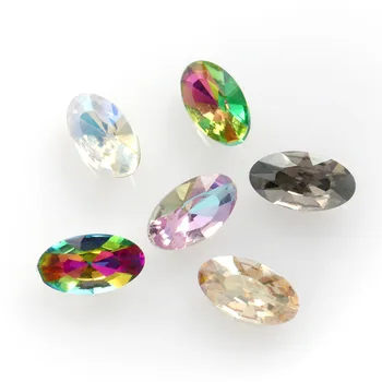 Siuvimo Reikmenys, Ovalo formos Įmantrus, Akmens, Stiklo, kristalų ir akmenų masės Cirkonio kristalų (lcd apdaila 