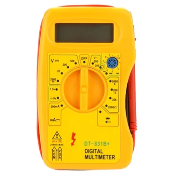 Skaitmeninis Multimetras DT-831B Voltmeter Ammeter Ohmmeter Voltų Elektros Įtampos Testeris Matuoklis Akumuliatorių Testeris DC AC Testeris Multimetras