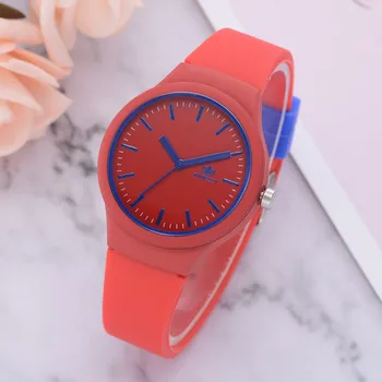 Sporto Žiūrėti Ponios Kieto Modelio Laikrodis Laikrodis Silikono Dirželis Mados Moterų Laikrodžiai Atsitiktinis Silikoninis Laikrodis siųsti Dovana