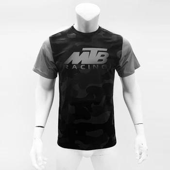 Sprogimas MTB Kalnų Dviračių, Motociklų Jersey sugeria Drėgmę ir Prakaitą Kvėpuojantis trumpomis Rankovėmis T-shirt