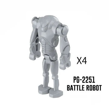 Star Filmų Serijos B1 Mūšis Robotas Sunkus IG88 Audra Klonas Blokai Veiksmų Skaičiai Plytų Reikmenys, Žaislai Berniukams, 4PCS