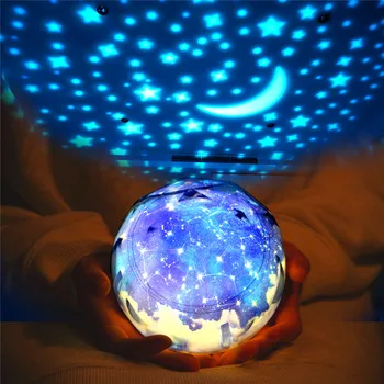 Star Magic Naktį Šviesos 5 Filmų 360 Laipsnių Besisukantis Projekcija Lempa Vaikams, Suaugusiųjų Miegamasis