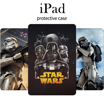 Star Wars Darth Vader Padengti IPad 9.7 2017 2018 Mini Case for IPad 10.2 Pro 9.7 Tablet Minkšto Silicio Stovėti Atveju Oras 1 2