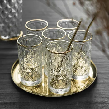 Stiklo Kavos Puodelį, Karščiui atsparus Kūrybos Kokteilių Viskio Stiklo Puodeliai Vandens Gotikos Copas De Cristal Virtuvės Stiklo Taures YY50GC