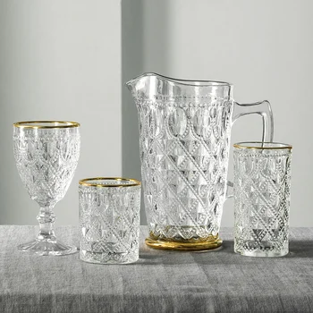 Stiklo Kavos Puodelį, Karščiui atsparus Kūrybos Kokteilių Viskio Stiklo Puodeliai Vandens Gotikos Copas De Cristal Virtuvės Stiklo Taures YY50GC