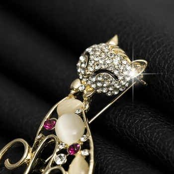 Super Cute Kačių Užpildyti Spalvotų Opal Sagė Korėjos Kristalų Apykaklės Kūrybiškumą Suknelė, Mados Stilius