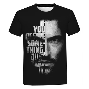 T Shirt Mens 2021 TV Šou Liuciferis Negabaritinių Marškinėliai Camisetas Hombre 3D Spausdinimo Mados Atsitiktinis Harajuku Trumpas Rankovėmis Tee Viršūnės