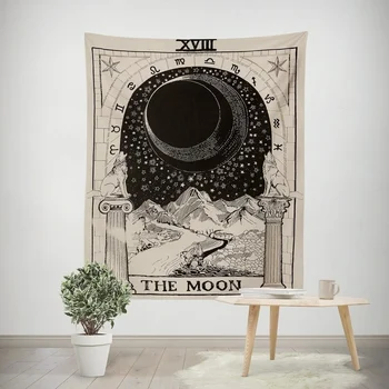 Taro Gobelenas Mėnulis, Žvaigždės, Saulės Mozaiką Viduramžių Europoje Būrimą Gobelenas Sienos Kabo Paslaptingas Sienos Gobelenas Namų Dekoro
