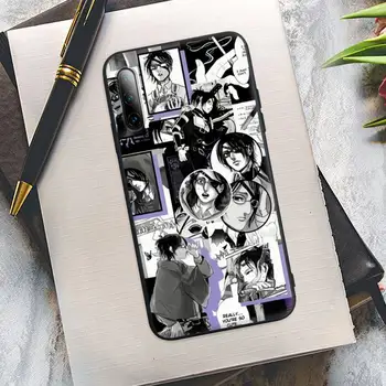 Tendencija Hange Zoe Ataka Titan Anime Black Mobilus Telefonas Atveju, Huawei Y6 Y7 Y9 Premjero 2019 Y9s Mate 10 20 40 Pro Lite Nova 5t