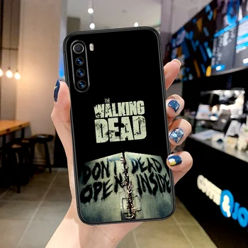 The Walking Dead TWD Telefoną Atveju Xiaomi Redmi Pastaba 7 8 8T 9 9S 4X 7, 7A 9A K30 Pro Ultra black 