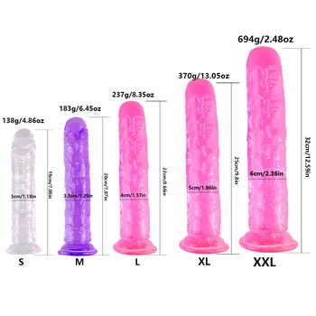 Tikroviškas Dildo Su Super Stiprus siurbtukas Erotika Želė Dildo Sekso Žaislai Moters Dirbtinis Penis G-spot Modeliavimas