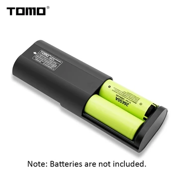 TOMO A2 Galia Bankas 2 x 26650 Ličio Baterija LCD Ekranu, Micro-USB Įvesties Dual Išėjimo 