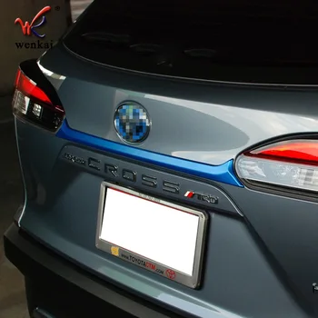 Toyota Corolla Kryžiaus Galinis bagazines dangtis Kamieno Apdaila Lipdukas, Automobilių Aksesuarai, Optikos ABS Chrome Mėlyna