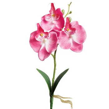 Triple Galvos Dirbtinių Drugelių Orchidėja Šilko Gėlių Namų Baldai 