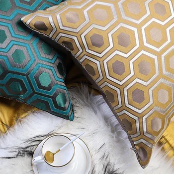 Trumpas abstraktus tendencija geometrinis dekoratyvinis mesti pagalvę/almofadas atveju 30x50 45 50,oranžinė žalia pagalvėlė padengti namų dekoravimo