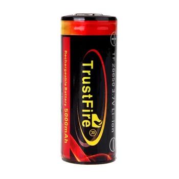 TrustFire 3.7 V, Li-ion Įkraunama Baterija 26650 5000mah Ličio Baterijos Su PCB Saugomų Valdybos LED Žibintuvėlis
