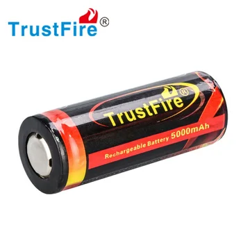TrustFire 3.7 V, Li-ion Įkraunama Baterija 26650 5000mah Ličio Baterijos Su PCB Saugomų Valdybos LED Žibintuvėlis