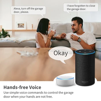Tuya Pažangaus Gyvybės Naujas Belaidis Garažo Vartų Valdiklis Opener Nuotoliniu WiFi Perjungti Balsu Alexa Echo 