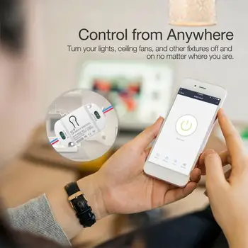 Tuya Smart On-off, Mobilusis Telefonas, Belaidis Nuotolinio Valdymo Balsu Laikas Pereiti Namuose Žvalgybos Sistemos
