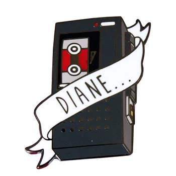 Twin Peaks - Diane Magnetofonas Emalio Pin