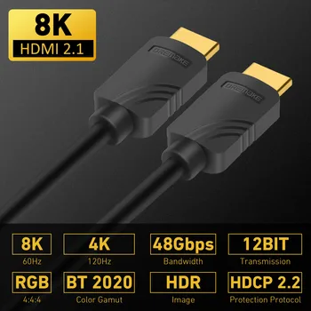 UHD HDMI suderinamus 2.1 Kabelis 48Gbps Pralaidumo 8K 60Hz eARC Dynamic RANGE) HDMI-suderinamas su HDTV Projektorius, Monitorius, Xbox Serijos X