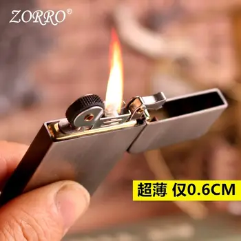 Ultra-plonas Gryno Vario Mini Nešiojamieji Zorro žibalas Lengvesni Titnagas Šlifavimo Ratas Uždegimo Vėjo Cigarečių Rūkymas Dalykėlių