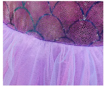 Undinėlė Ariel Princesė Mergina Dress Cosplay Kostiumai Vaikams Baby Girl Mermaid Dress Up Rinkiniai Vaikams Helovinas Drabužiai.