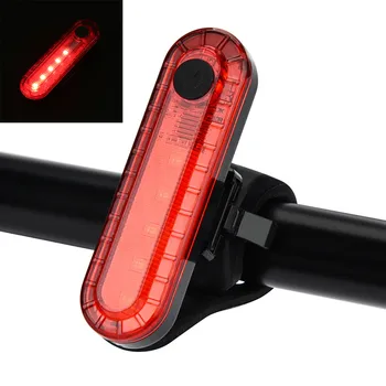 USB Įkrovimo Dviratį Dviratį Dviračiu, 4 Režimai 5 LED Priekiniai Galiniai Šviesos Lempos dviračių priedų šviesos фонарь для велосипеда