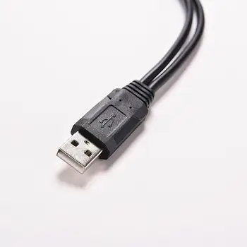USB Įkrovimo Galios Kabelis Laido Pratęsimo Kabelis USB 2.0 A-1-vyras, 2-Dual USB Moteris Duomenų centro Maitinimo Adapteris Y Splitter Cable