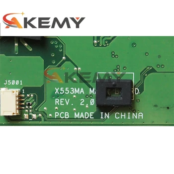 Už ASUS X553MA Nešiojamojo kompiuterio pagrindinę Plokštę Su N2840 CPU Procesorius DDR3 PN:60NB04X0-MB1900 MB Patikrintas Greitas Laivas