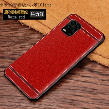 Už Xiaomi Mi 10 Lite 5G XIG01 Atveju Mi10 Lite M2002J9G Juoda Raudona Mėlyna Rožinė Ruda 5 Stiliaus Mados Mobiliojo Telefono Dangtelį