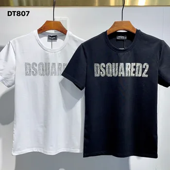 Užjūrio Autentiški 2021 NAUJA, T-Shirt D2 O-Kaklo trišakiai Trumpi rankovėmis Viršūnes DSQ2 Vyrų Drabužiai DT807