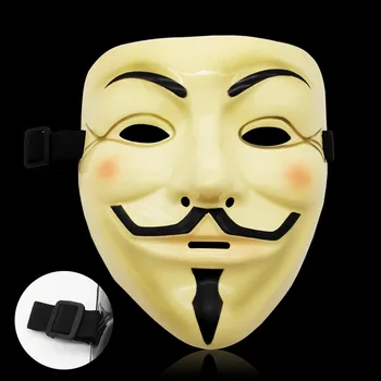 V for Vendetta Mask Guy Fawkes Anonimas Fancy Dress Cosplay Kostiumų Suaugusiems, Vaikams, Filmas Temą Kaukė su Plačios Virvės Helovinas Kaukės