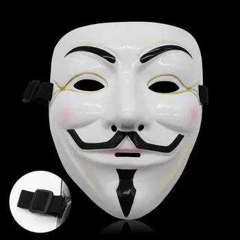 V for Vendetta Mask Guy Fawkes Anonimas Fancy Dress Cosplay Kostiumų Suaugusiems, Vaikams, Filmas Temą Kaukė su Plačios Virvės Helovinas Kaukės