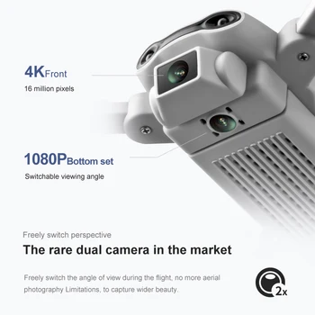 V9 Naujas Mini Drone 4k profesija HD Plataus Kampo Kamera 1080P WiFi fpv Drone Dual Camera Aukštis Drones Laikyti Fotoaparatą Sraigtasparnis Žaislai