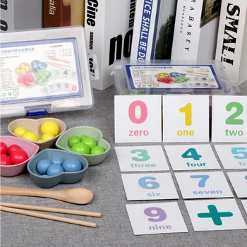 Vaikai Ankstyvojo Mokymosi Švietimo Montessori Spalva Rūšiavimo Mediniai Rankas Smegenų Mokymo Įrašą Karoliukai Įspūdį Valdybos žaislai Vaikams