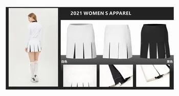 Vasaros golfo plisuotos moterų sijonas anti-glare dizaino drėgmės wicking sporto ir laisvalaikio moterų golfo apranga