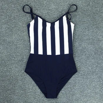 Vientisi maudymosi Kostiumėliai Moterims, Dryžuotas 2021 Naujas Maudymosi Kostiumas, Paplūdimio maudymosi kostiumėlį, Reguliuojamas Diržas per Petį Plaukimo Moterų Monokini XL
