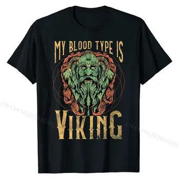 Vikingų Kraujo Tipas Vikingai, Citatos, Juokingi, Humoro Priežodžiai Skandinavų T-Shirt Marškinėliai T Shirt Prekės Medvilnės Dizainas, Spausdinami Vyrai