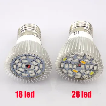 Viso Spektro LED Augalų Auga Lemputė E27 UV SPINDULIŲ Auginimo Lempos lemputes growtent lauke Hydroponic Patalpų Šiltnamio efektą sukeliančių, Daržovių, Gėlių